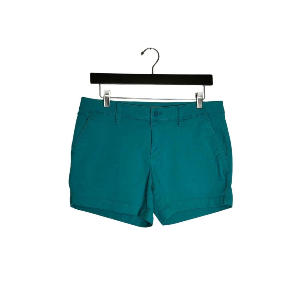 Victoria’s Secret 2013 Women’s Teal Chino Shorts Size 8 Stretch Cotton Casual